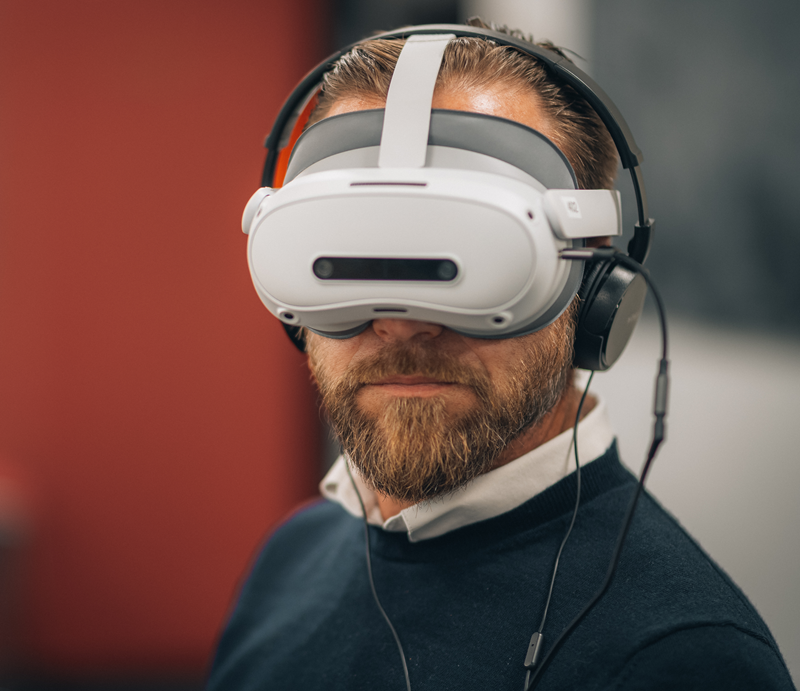 Casque VR simulation handicap